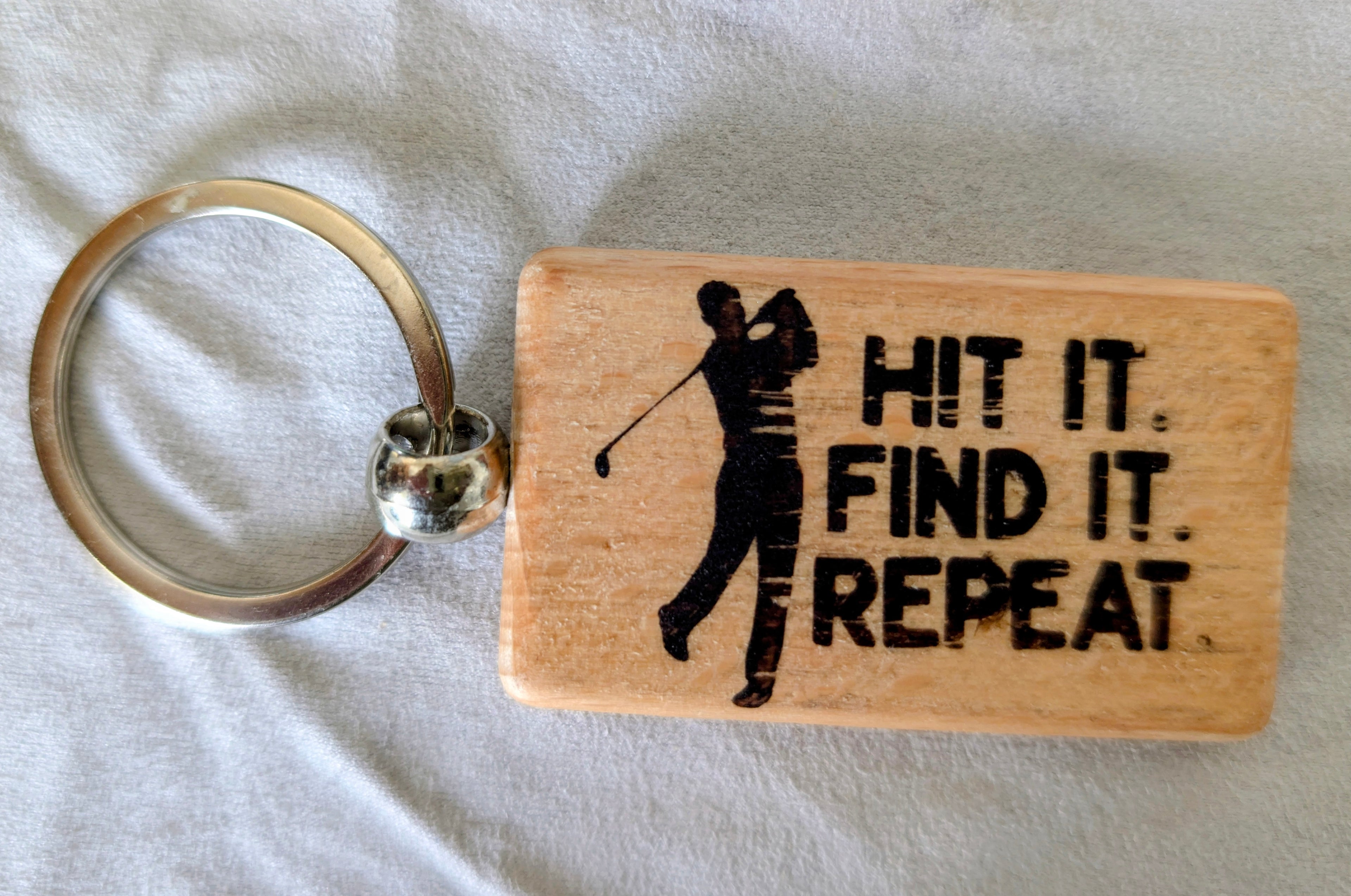 Funny Golf Keyring – Handmade by Proper Pompey
