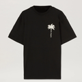 Designer inspired unisex black cotton T-shirt