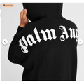 Designer inspire unsex cotton hoodie in black