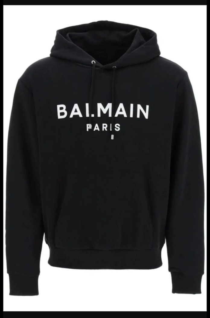 Designer inspired unisex black hoodie