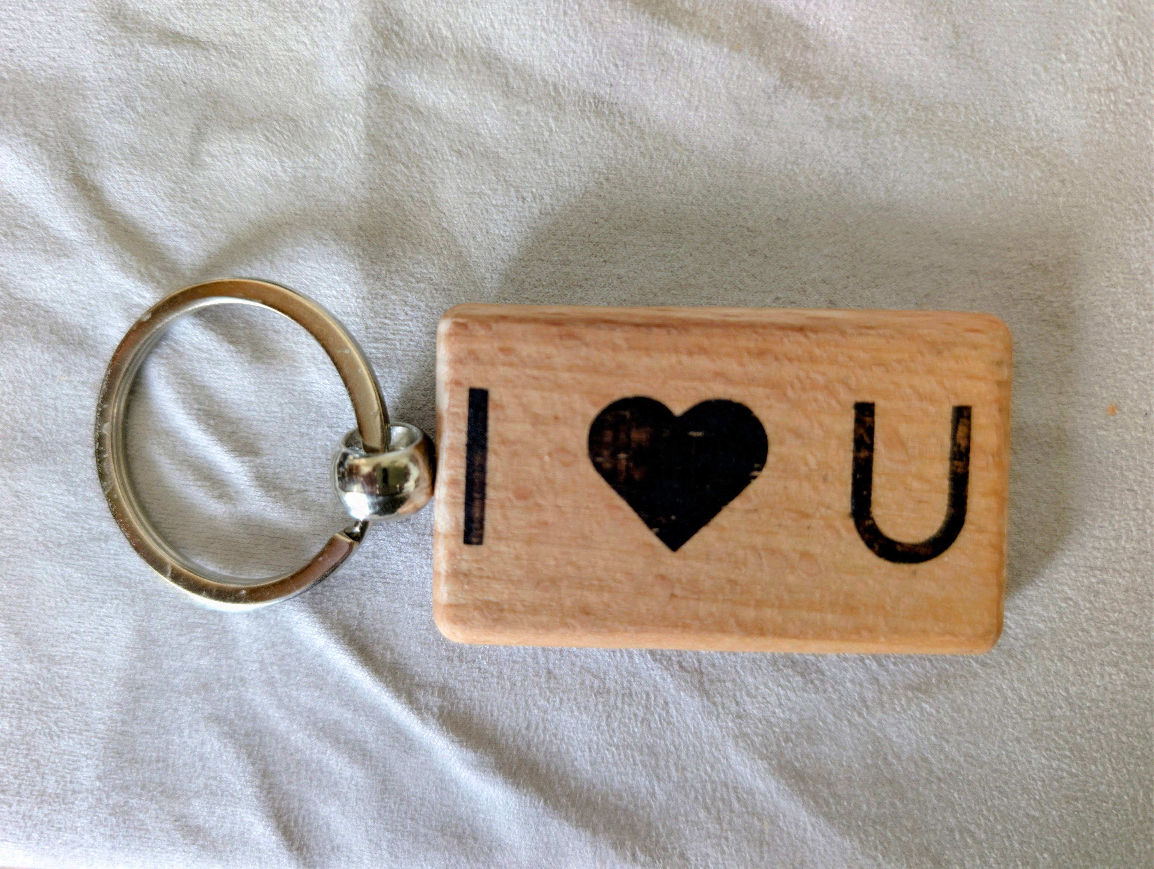 I Love You Proper Pompey Keyring
