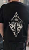 Magic mushroom casual T-shirt black