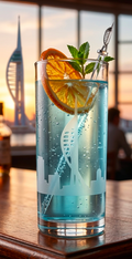Portsmouth city Scape drinking glasses