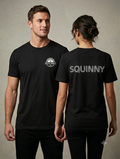 Proper Pompey slang Squinny t-shirt black cotton