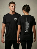 Spinnaker tower Proper Pompey black cotton t-shirt