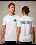 MUSH white cotton Pompey slang T-shirt by Proper Pompey