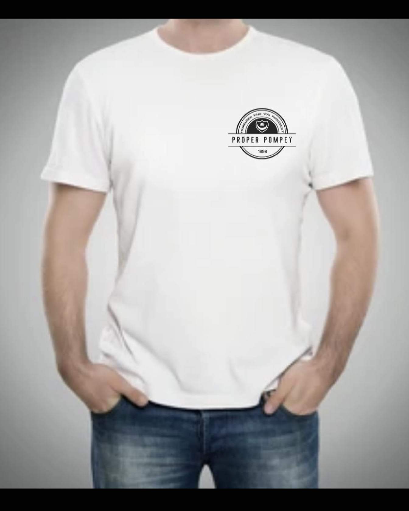 Proper Pompey Co small logo unisex t-shirt